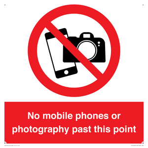 No mobile phones or photography past this point